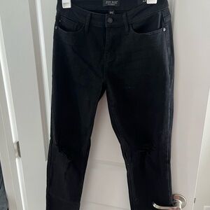 Judy Blue Women's Dark Black Skinny Jeans